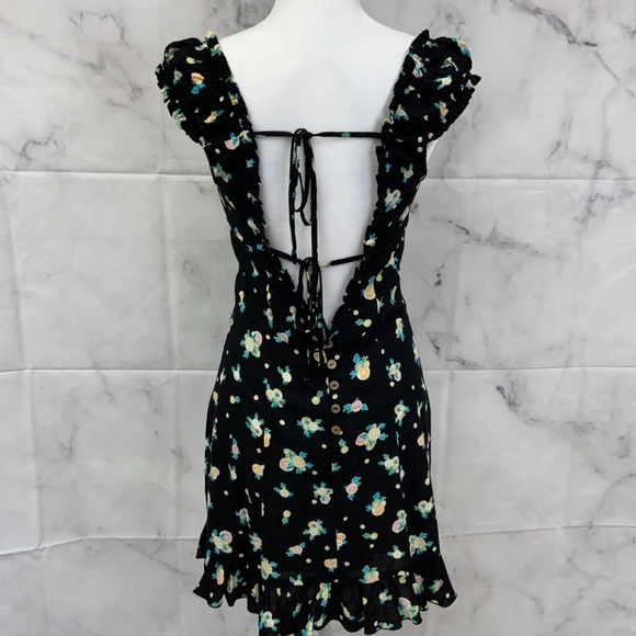 Free People Black Floral Dress - Picture 4 of 7